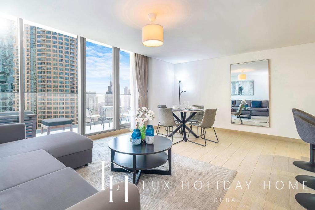 Lux Contemporary Suite With Full Marina View 6 Dubai Buitenkant foto