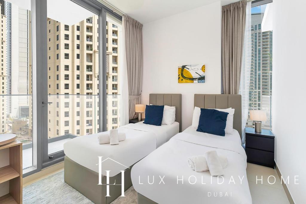 Lux Contemporary Suite With Full Marina View 6 Dubai Buitenkant foto